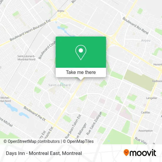 Days Inn - Montreal East map