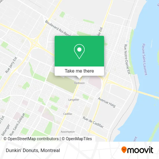 Dunkin' Donuts map