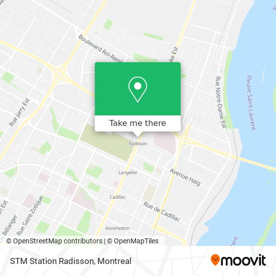 STM Station Radisson map