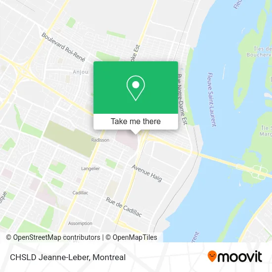 CHSLD Jeanne-Leber map