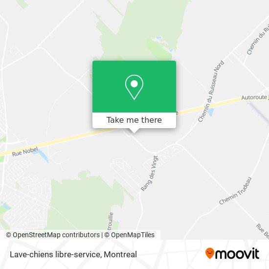 Lave-chiens libre-service map