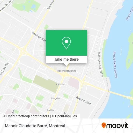 Manoir Claudette Barré map