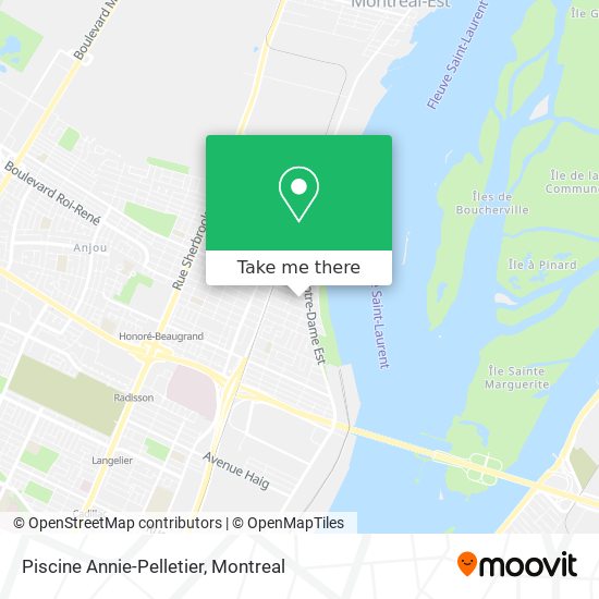 Piscine Annie-Pelletier map