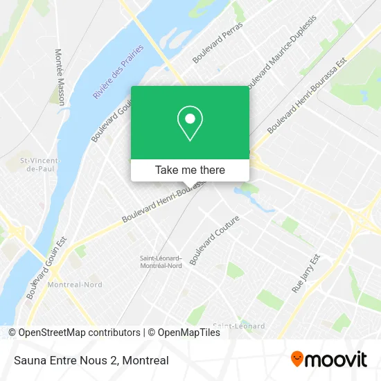 Sauna Entre Nous 2 map