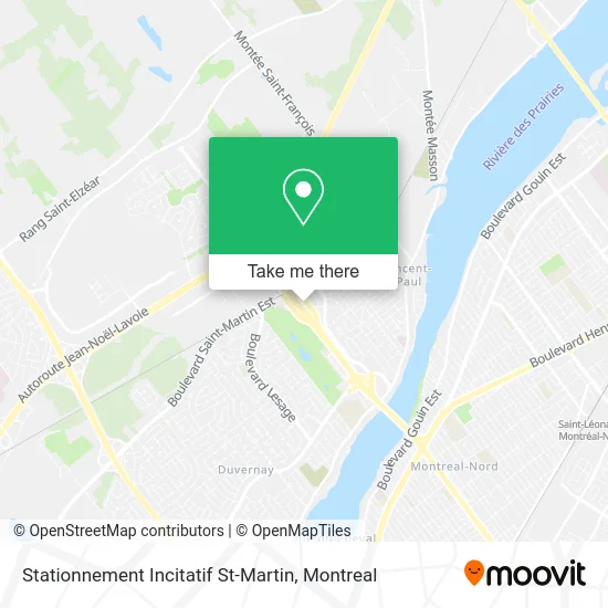 Stationnement Incitatif St-Martin map