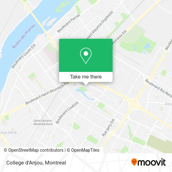 College d'Anjou map