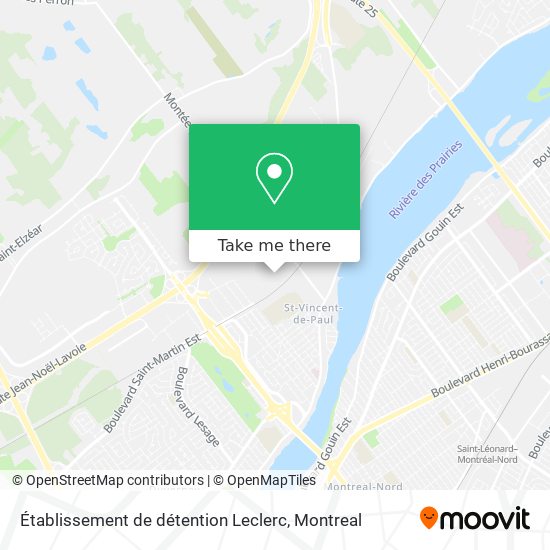 Établissement de détention Leclerc map