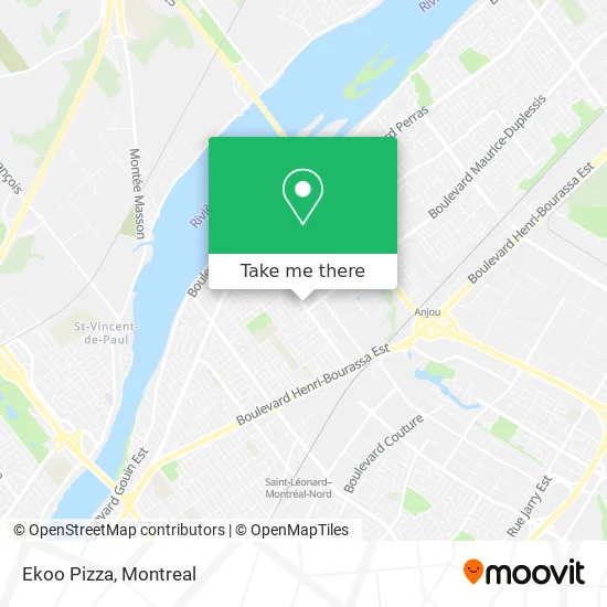 Ekoo Pizza map