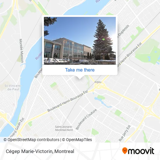 Cégep Marie-Victorin map