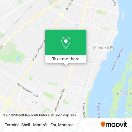 Terminal Shell - Montréal Est map