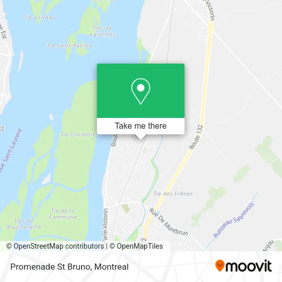 Promenade St Bruno map