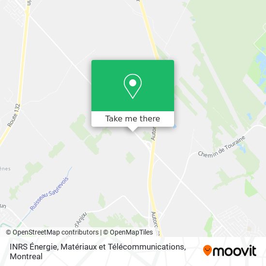 INRS Énergie, Matériaux et Télécommunications map