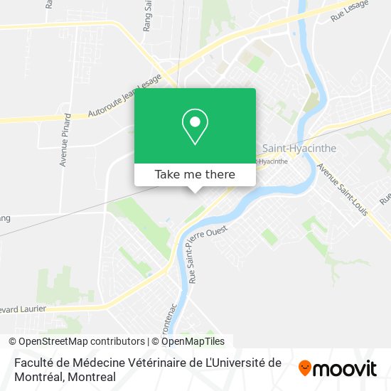 Faculté de Médecine Vétérinaire de L'Université de Montréal map