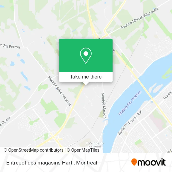 Entrepôt des magasins Hart. map