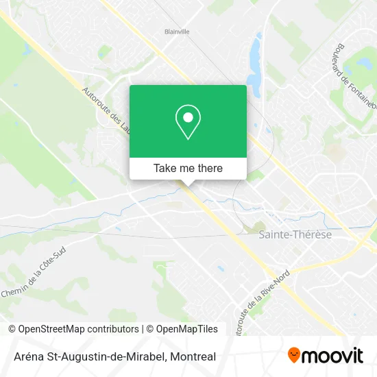 Aréna St-Augustin-de-Mirabel map