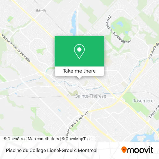 Piscine du Collège Lionel-Groulx map