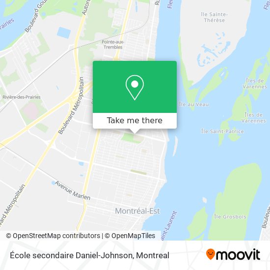 École secondaire Daniel-Johnson map