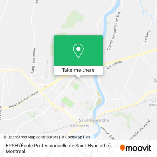 EPSH (École Professionnelle de Saint-Hyacinthe) map