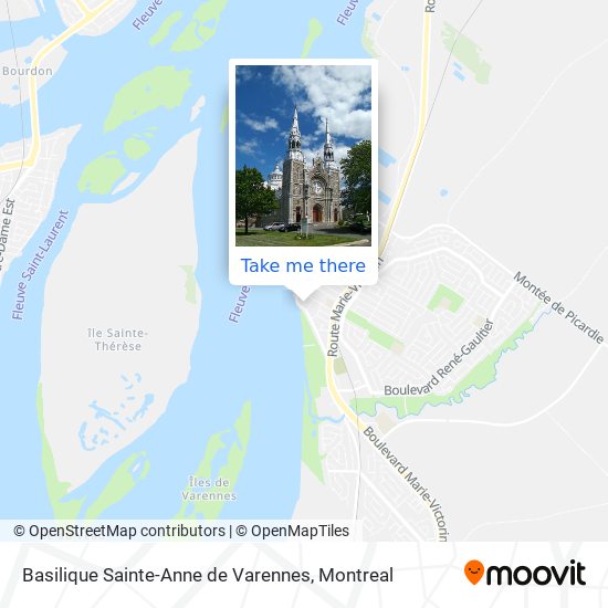 Basilique Sainte-Anne de Varennes map