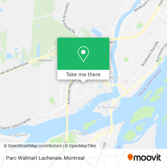 Parc Walmart Lachenaie map