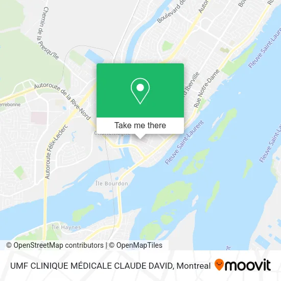 UMF CLINIQUE MÉDICALE CLAUDE DAVID map