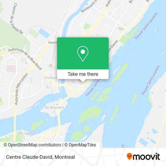 Centre Claude-David map