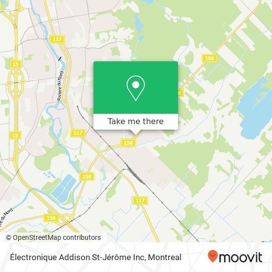 Électronique Addison St-Jérôme Inc map