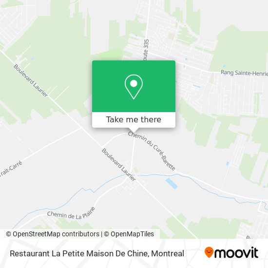Restaurant La Petite Maison De Chine map