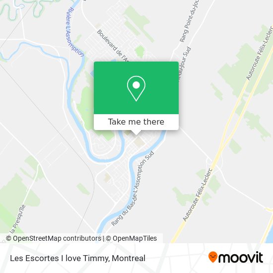 Les Escortes I love Timmy map