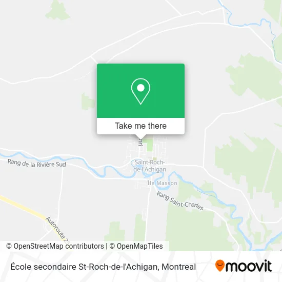 École secondaire St-Roch-de-l'Achigan map