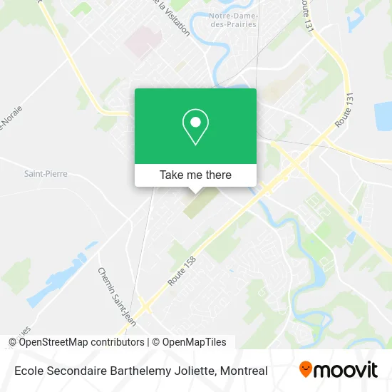 Ecole Secondaire Barthelemy Joliette map