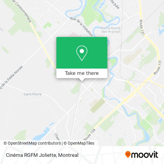 Cinéma RGFM Joliette map
