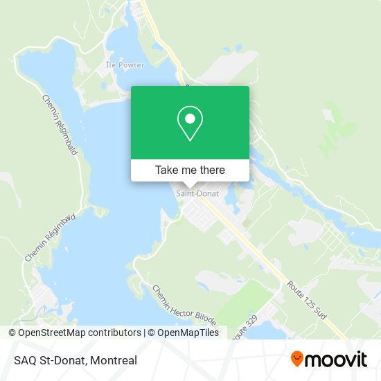 SAQ St-Donat map