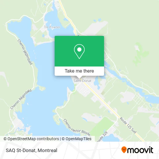 SAQ St-Donat map