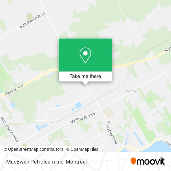 MacEwen Petroleum Inc map