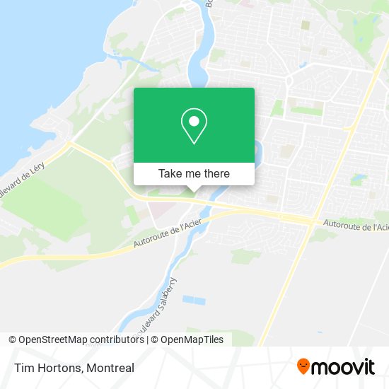 Tim Hortons map