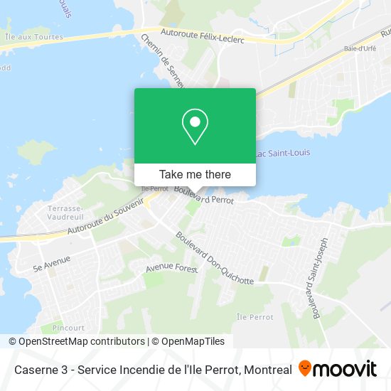 Caserne 3 - Service Incendie de l'Ile Perrot map