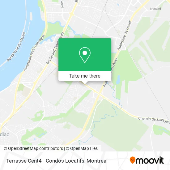 Terrasse Cent4 - Condos Locatifs map