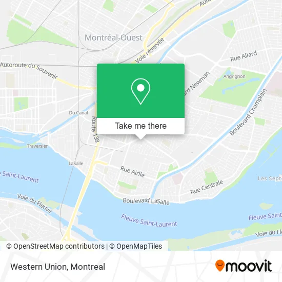 Western Union map