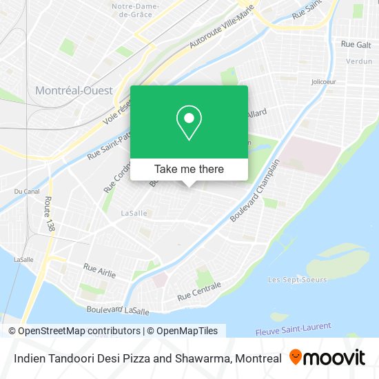 Indien Tandoori Desi Pizza and Shawarma map