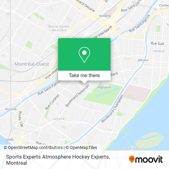 Sports Experts Atmosphere Hockey Experts map