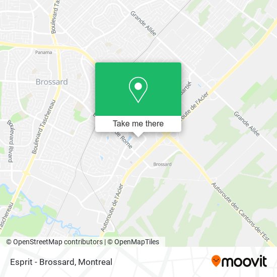 Esprit - Brossard map