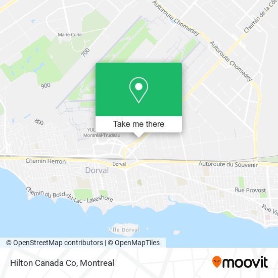 Hilton Canada Co map