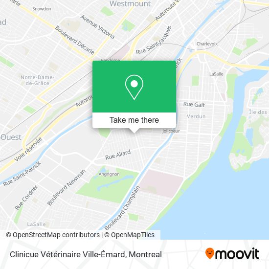 Clinicue Vétérinaire Ville-Émard map