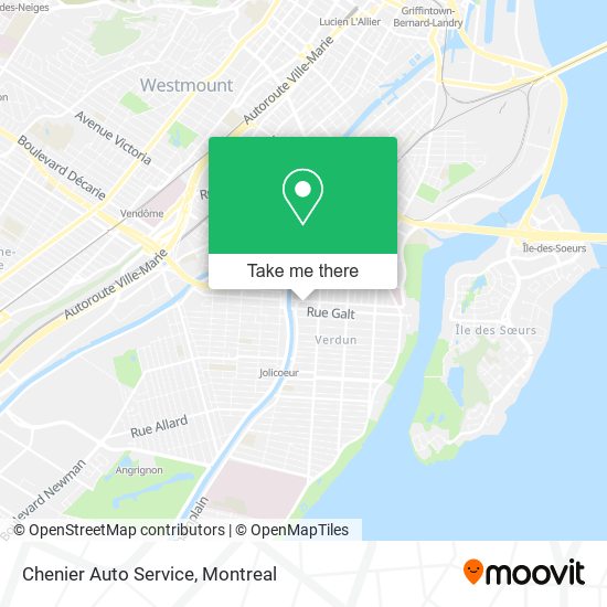 Chenier Auto Service map