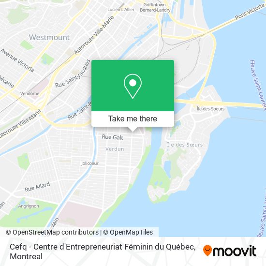 Cefq - Centre d'Entrepreneuriat Féminin du Québec map