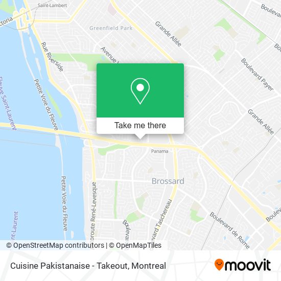 Cuisine Pakistanaise - Takeout map