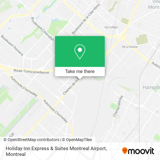 Holiday Inn Express & Suites Montreal Airport map