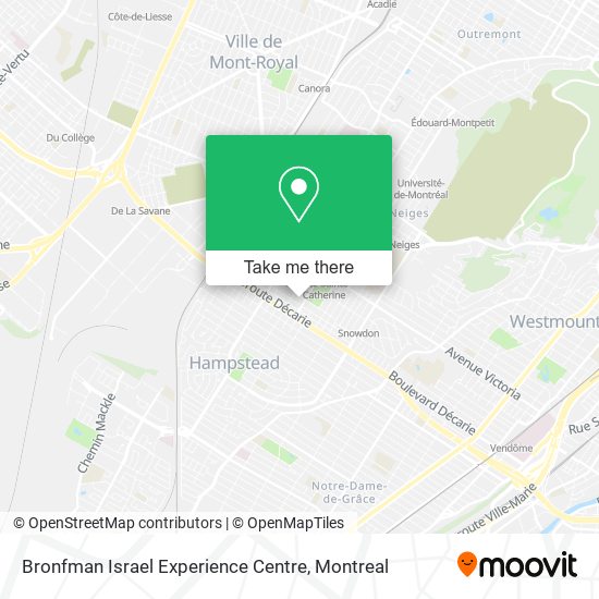 Bronfman Israel Experience Centre map
