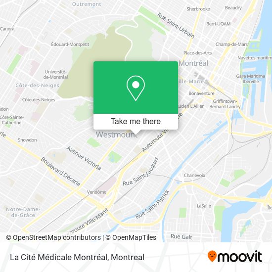 La Cité Médicale Montréal map